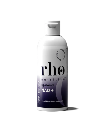 Rho Nutrition Liposomal NAD+ – Liquid Supplement Designed to Help Support Absorption – Active Form of NAD+ Helps Support Normal Cellular Health, Healthy Aging, Energy Metabolism and Overall Vitality